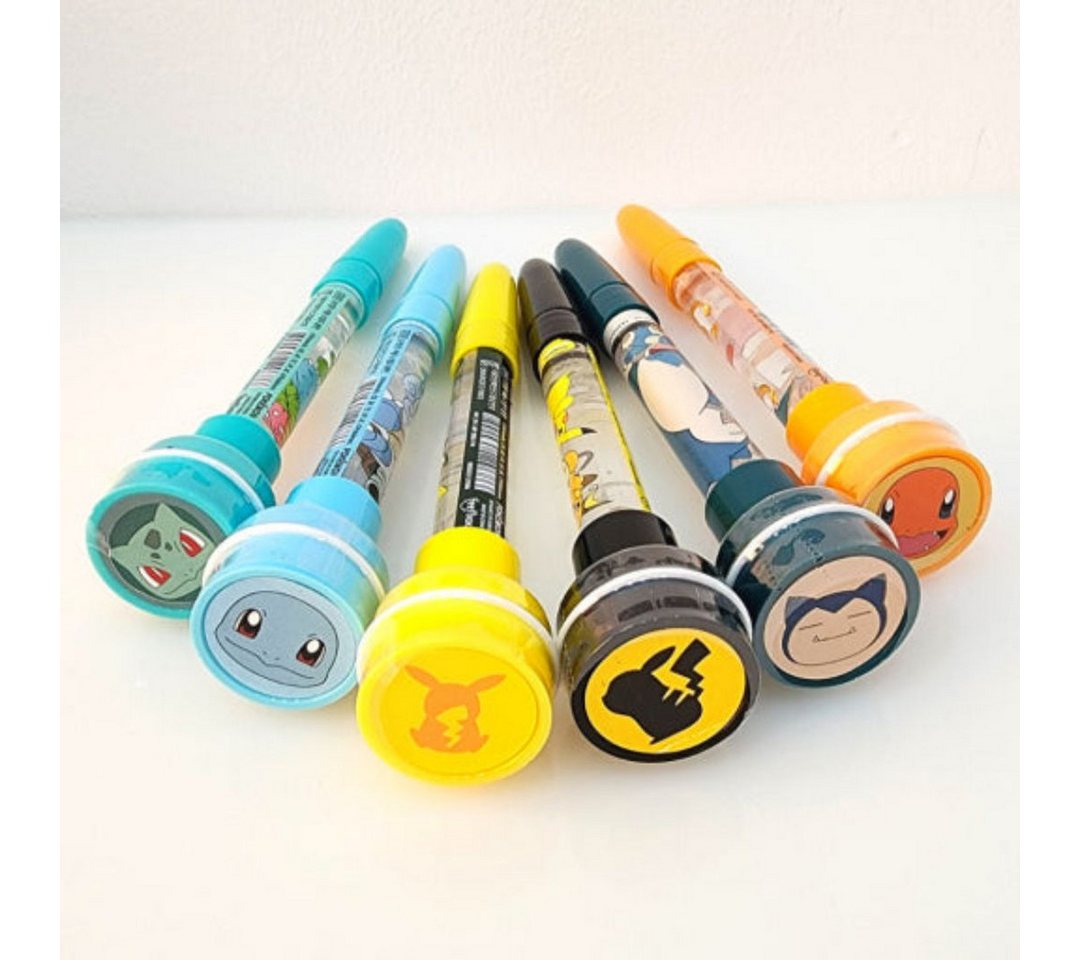 suebidou Malstift Pokémon Schreiber mit Stempel und Seifenblasenstab – 3-in-1 Spaß, (Stift 16 cm), nachhaltig, kreativ Bild 5