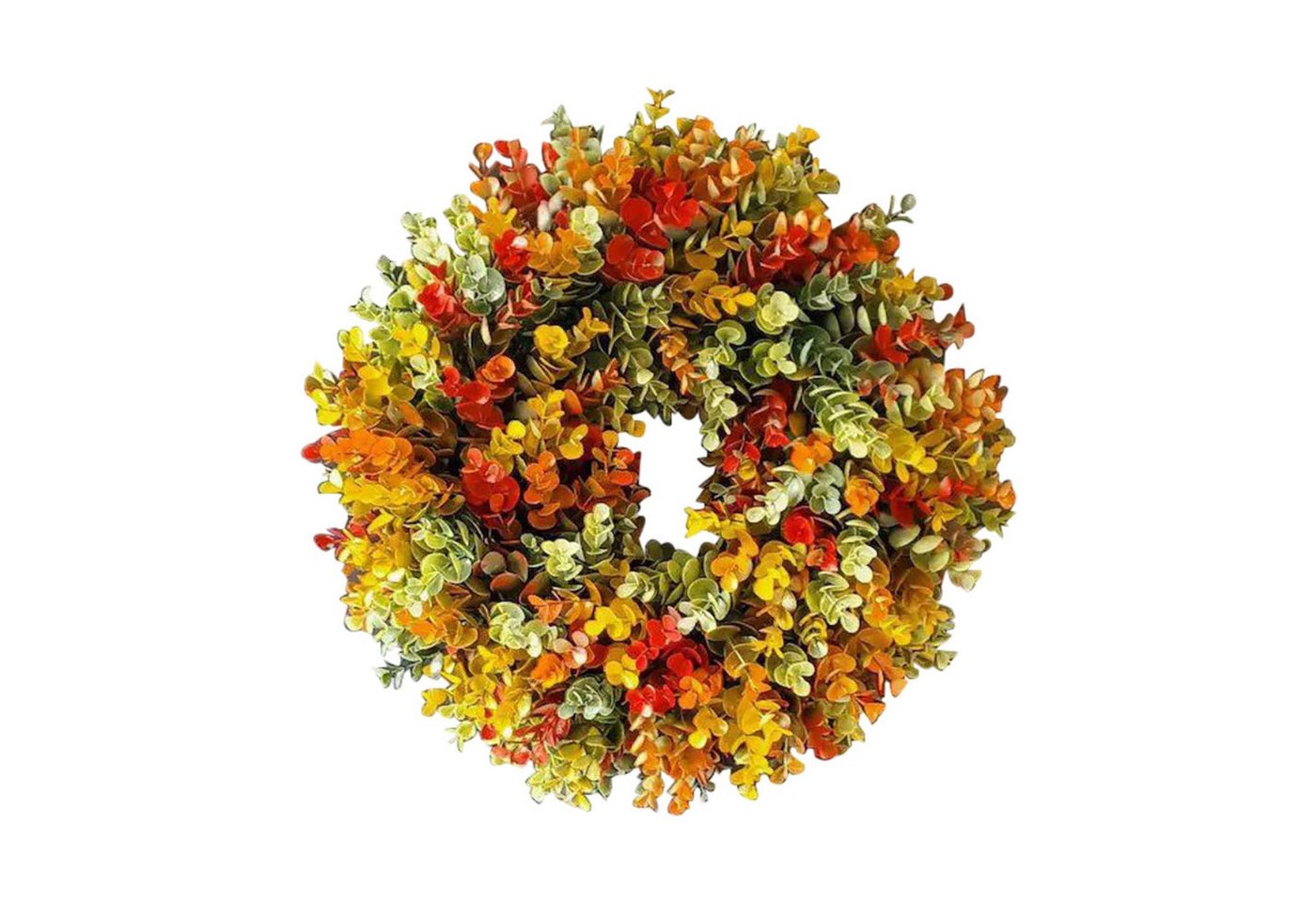 Bomiclss Dekokranz Erntedank Türkranz Herbstkranz Haustür Kranz Ganzjährig (45x45x6cm), Weihnachten Hängen Tür Kranz Modern Türkranz Außen