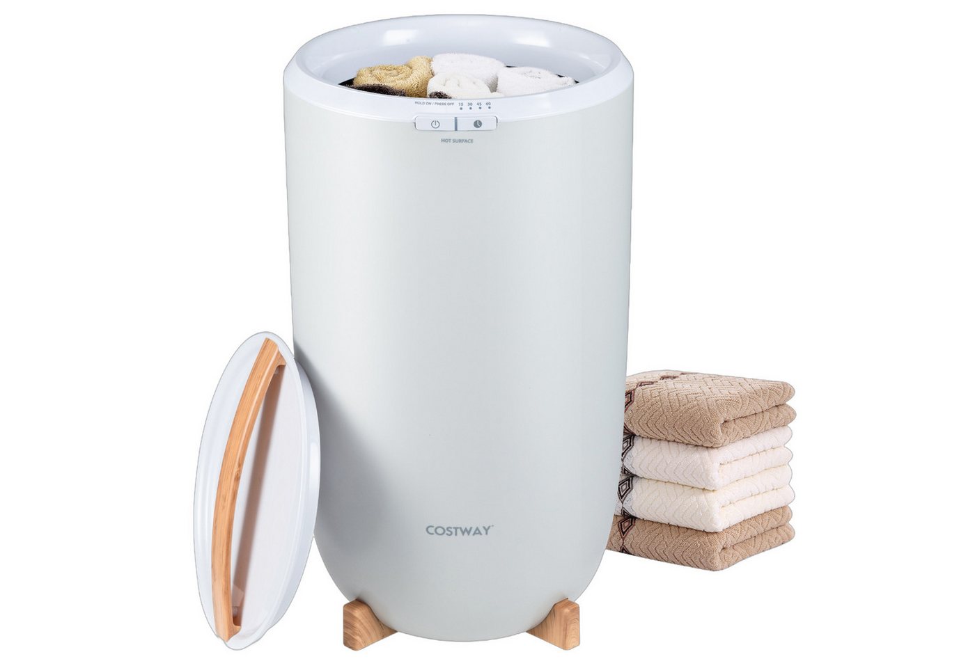 COSTWAY Badheizkörper, 20L Handtuchwärmer, Deckenwärmer mit Timer, 140°C Bild 4