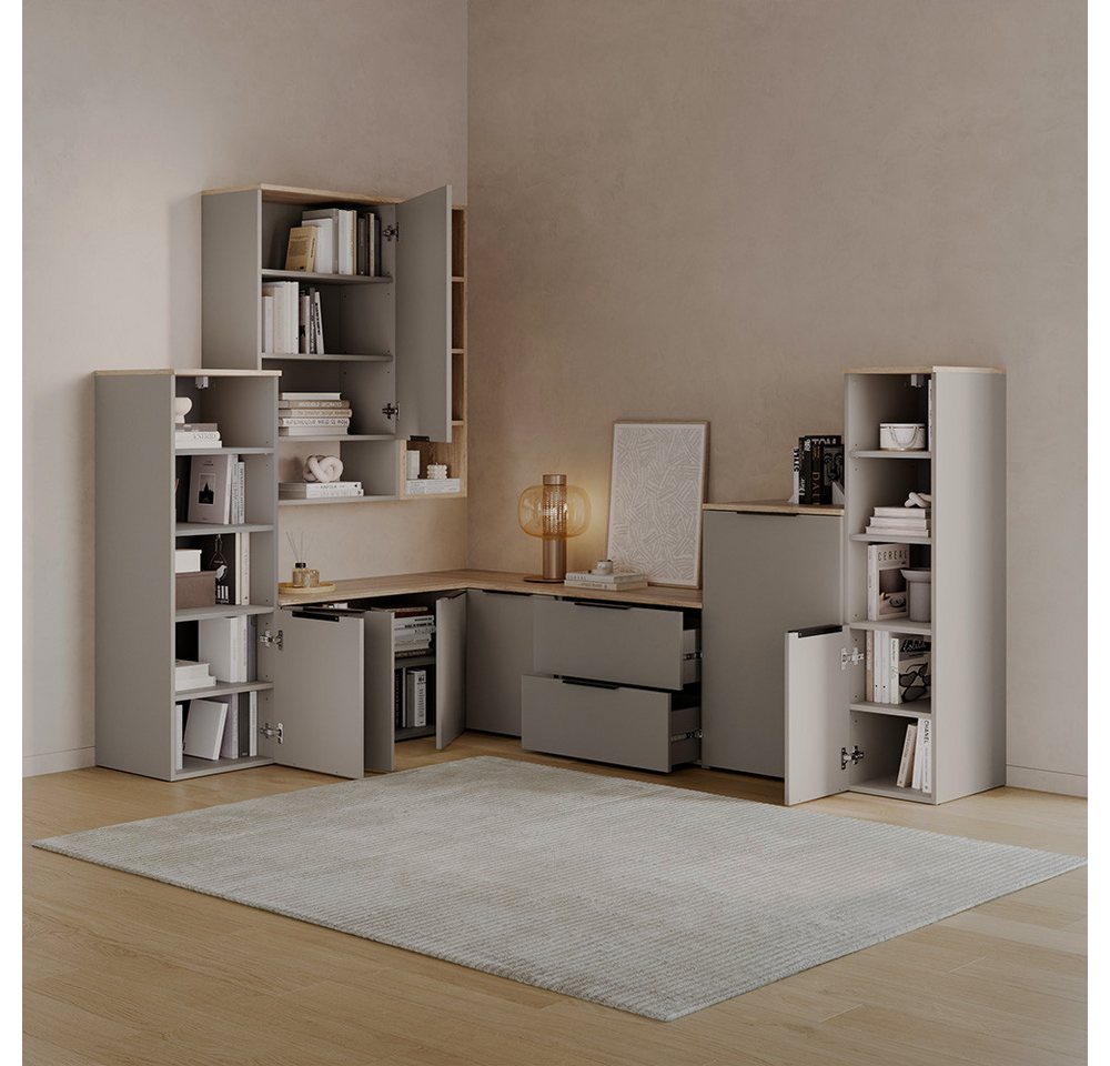 Livinity® Aktenschrank Piave, Greige, mit einer Tür (1-St) Bild 3