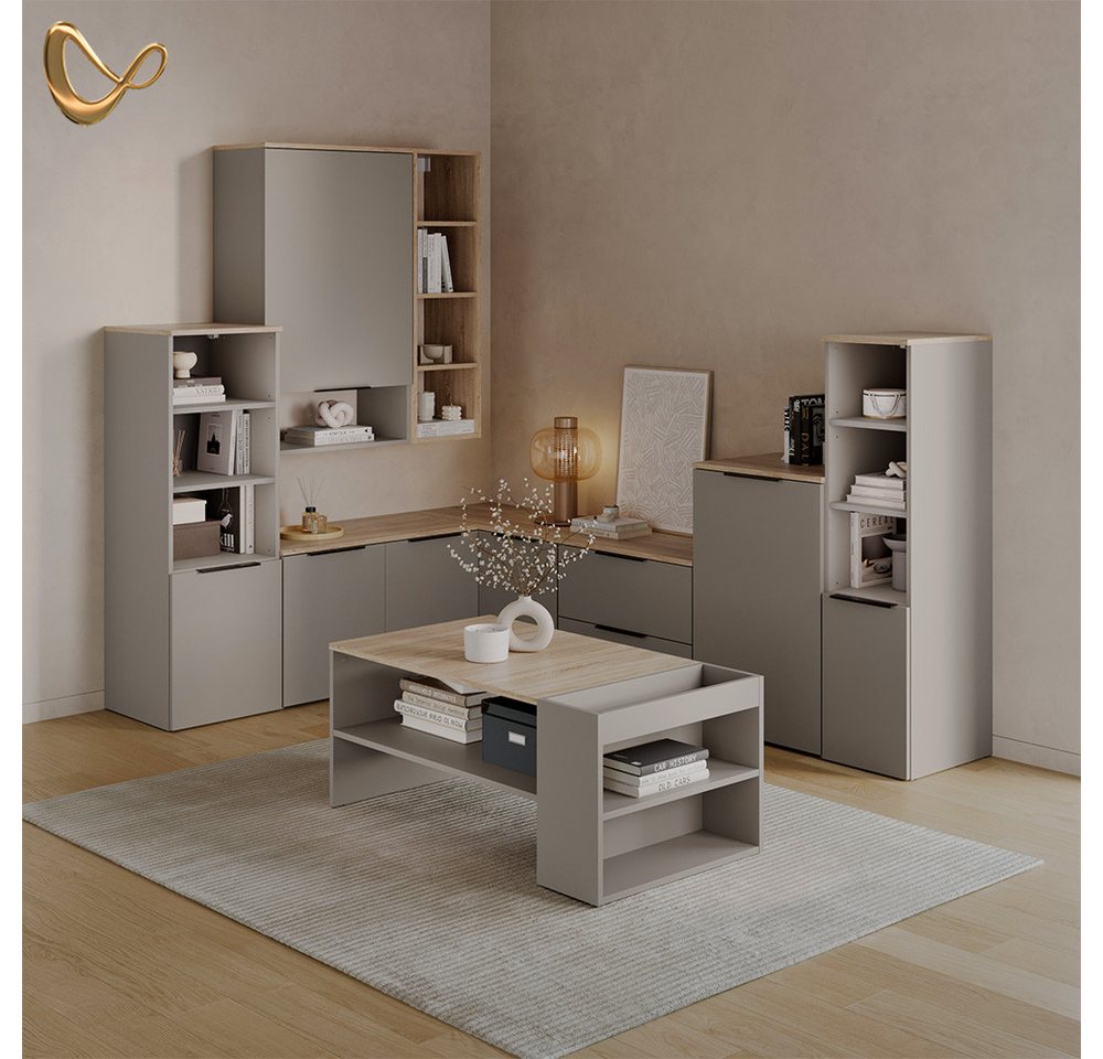 Livinity® Aktenschrank Piave, Greige, mit einer Tür (1-St) Bild 5