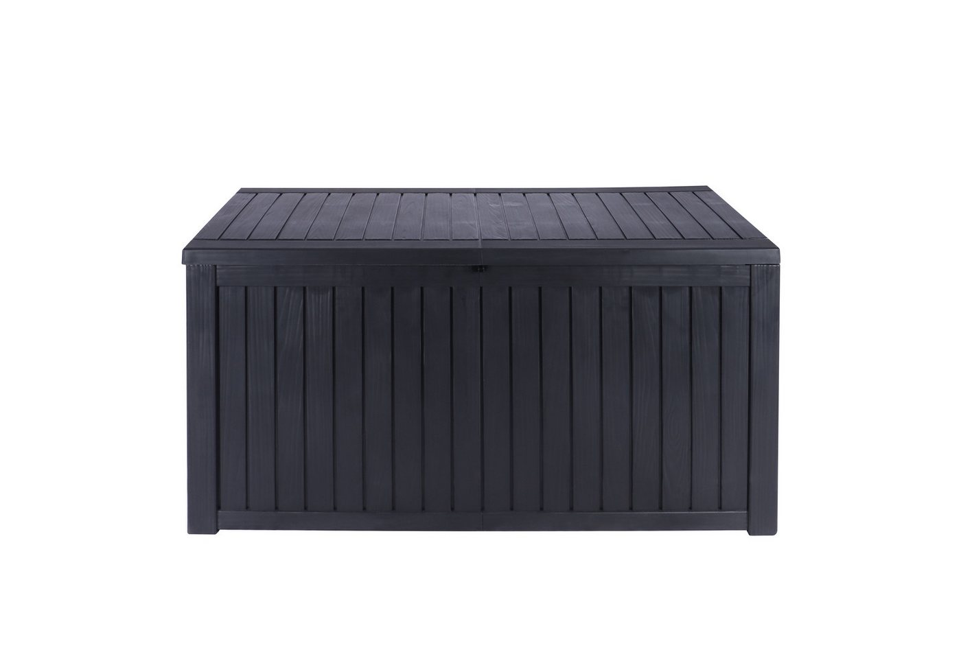 Koll Living Gartenbox 'Cedar', 680 Liter, Kunststoff Holzoptik, Schwarz (abschließbar), wasserdicht, UV & witterungsbeständig