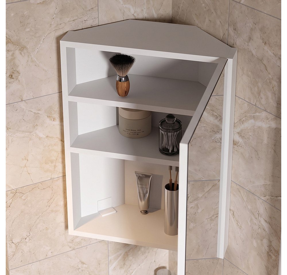 Vicco Badezimmerspiegelschrank Anka, Weiß, 45 x 60.2 cm Bild 5