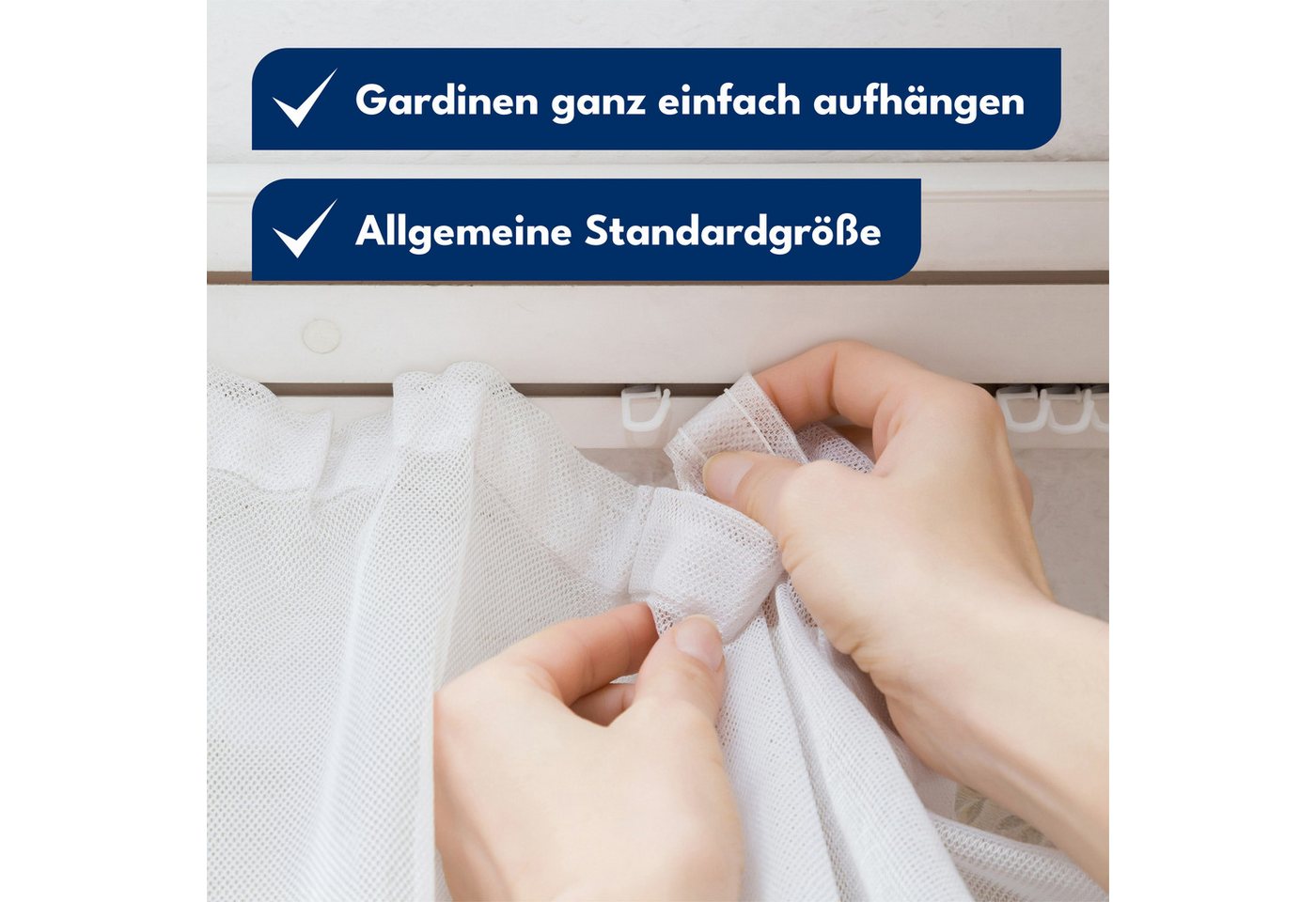 NEUFELD Gardinengleiter X-Gleiter 120 Stück inkl. 4 Feststeller, für 6mm Innenlaufschienen, (Set, 120 X-Gleiter inkl. 6 Feststeller), waschfest · leichtgängig · geräuscharm · robust Bild 3