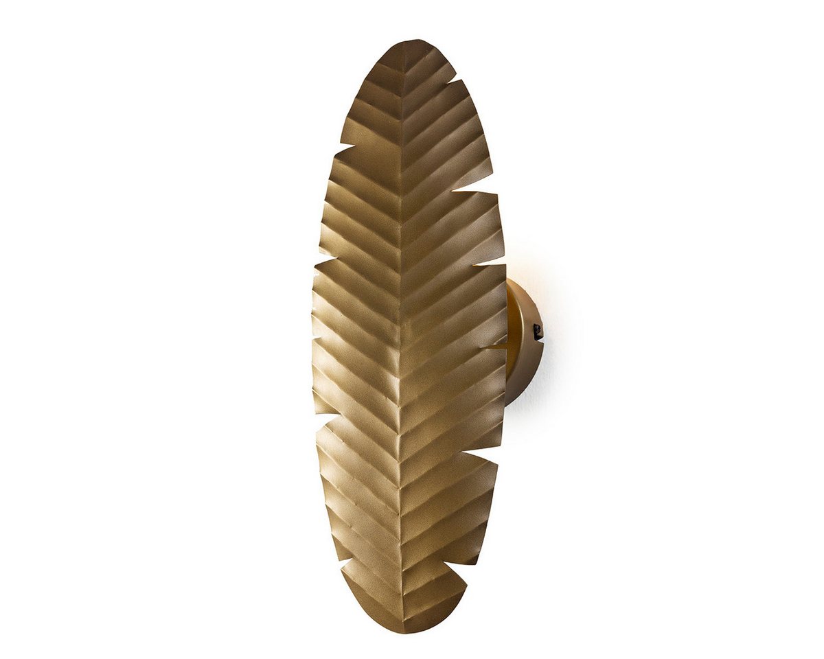 Signature Home Collection Wandleuchte Wandleuchte Blatt in gold, Metall, ohne Leuchtmittel, warmweiß, Wandleuchte in Blattform Bild 3