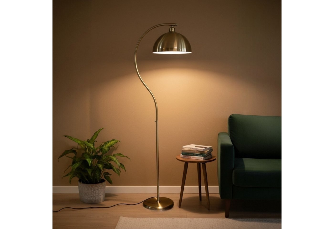 Bamyum Stehlampe Stehlampe Modern Dekorative Metall Lampe, ohne Leuchtmittel, E27, verstellbarer Lampenschirm, Stehluchte mit Ablage