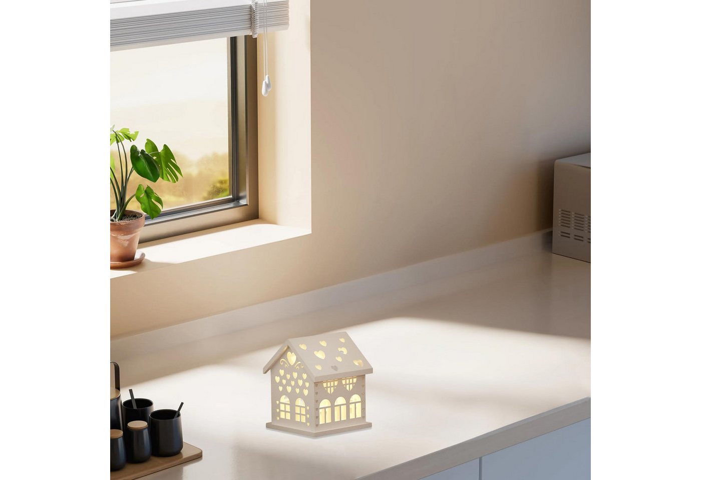 FOUORTUNATE-BEE Silikonform Silikonform Haus für Kerzenhalter, Gießform für Gips, Beton und Harz, (Silikonformen Gießformen), DIY Bastelform für kreative Dekoration