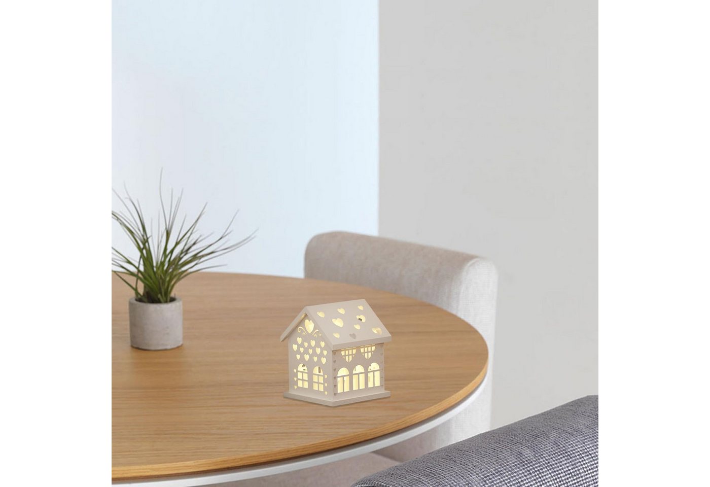 FOUORTUNATE-BEE Silikonform Silikonform Haus für Kerzenhalter, Gießform für Gips, Beton und Harz, (Silikonformen Gießformen), DIY Bastelform für kreative Dekoration Bild 3
