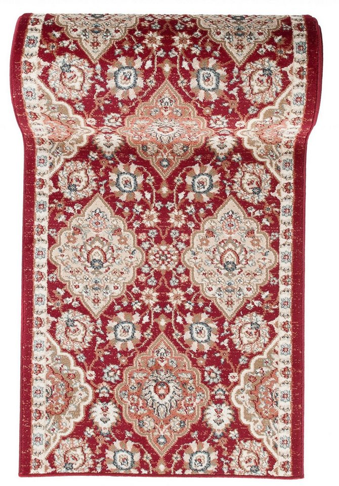 Mazovia Läufer Läufer Klassisch Bordüre Rot Schwarz Flur, Schlafzimmer, Diele, 70 x 100 cm, Fußbodenheizung Bild 5