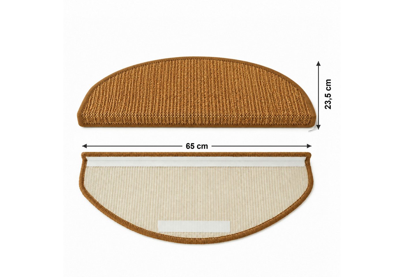 Floordirekt Stufenmatte Goa mit Winkelprofil & Klebestreifen, 100 % Sisal Bild 2