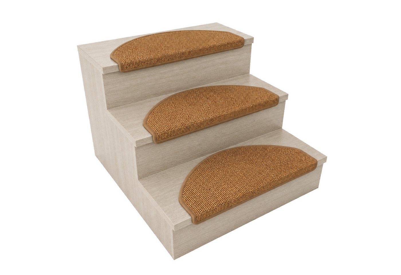 Floordirekt Stufenmatte Goa mit Winkelprofil & Klebestreifen, 100 % Sisal Bild 3
