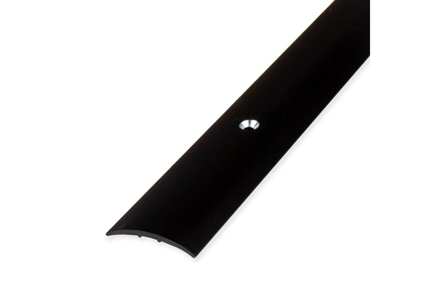 PROVISTON Übergangsprofil Aluminium, 28 x 1.5 x 2700 mm, Schwarz, Übergangsschiene Boden