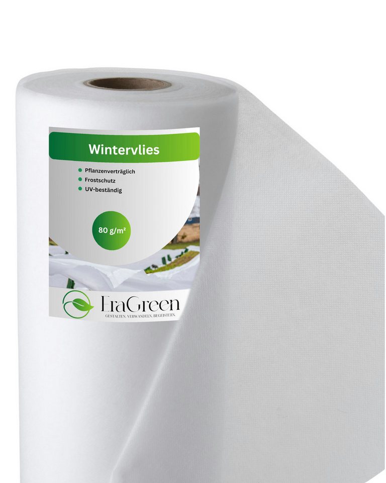 EraGreen Wintervlies Wintervlies 80g/m² 1,6m x 20m Pflanzen Frostschutzvlies, (Mehrjährige Einsatzzeit dank UV-Schutz, wasserdurchlässig und absolut pflanzenverträglich) Bild 2