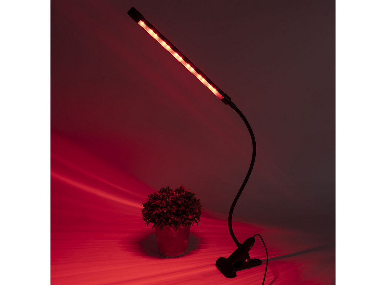 Casativo Pflanzenlampe LED-Pflanzenlampe 360°-Schwanenhals Wachstumslampe 82 lm 20 LEDs, LED (20 LEDs: 10x rot, 10x blau, fest integriert), LED-Pflanzenlicht 3 Lichtmodi, 10 Dimmstufen & Timer mit USB-Anschluss Bild 2