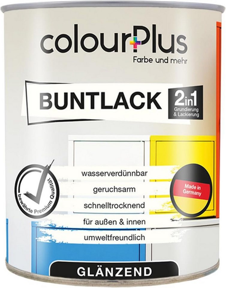 ColourPlus Acryl-Buntlack Buntlack, 2in1 Holzfarbe & Lack, wasserverdünnbar, ohne Grundierung, ergiebig Bild 2