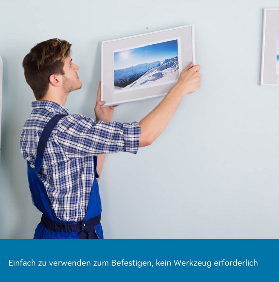Diwzbyn Doppelklebeband 3M doppelseitiges Klebeband, starkes, ablösbares Montageklebeband doppelseitiges Klebeband UNIVERSAL,Bilderaufhängeband