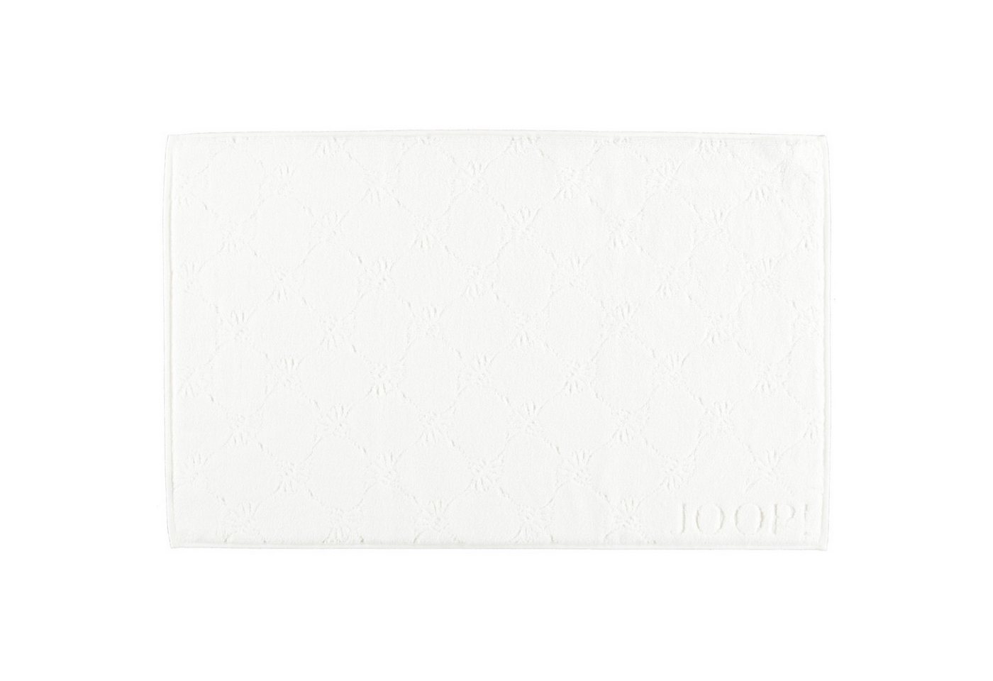 JOOP! Duschmatte Uni Cornflower 1670, 100% Baumwolle, eingewebtes JOOP!-Logo