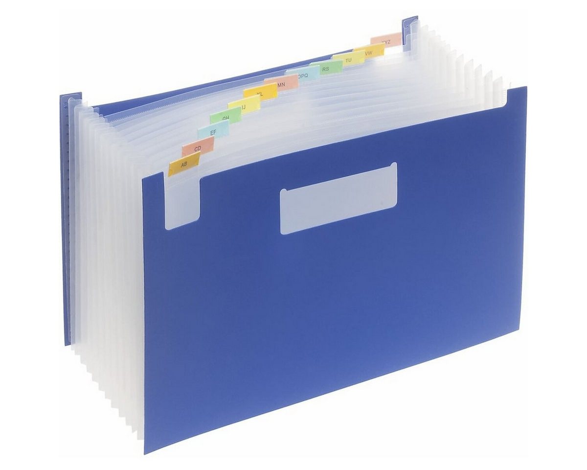 FOLDERSYS Fächermappe Fächer-Stehsammler A4 PP 12 Fächer blau Bild 2