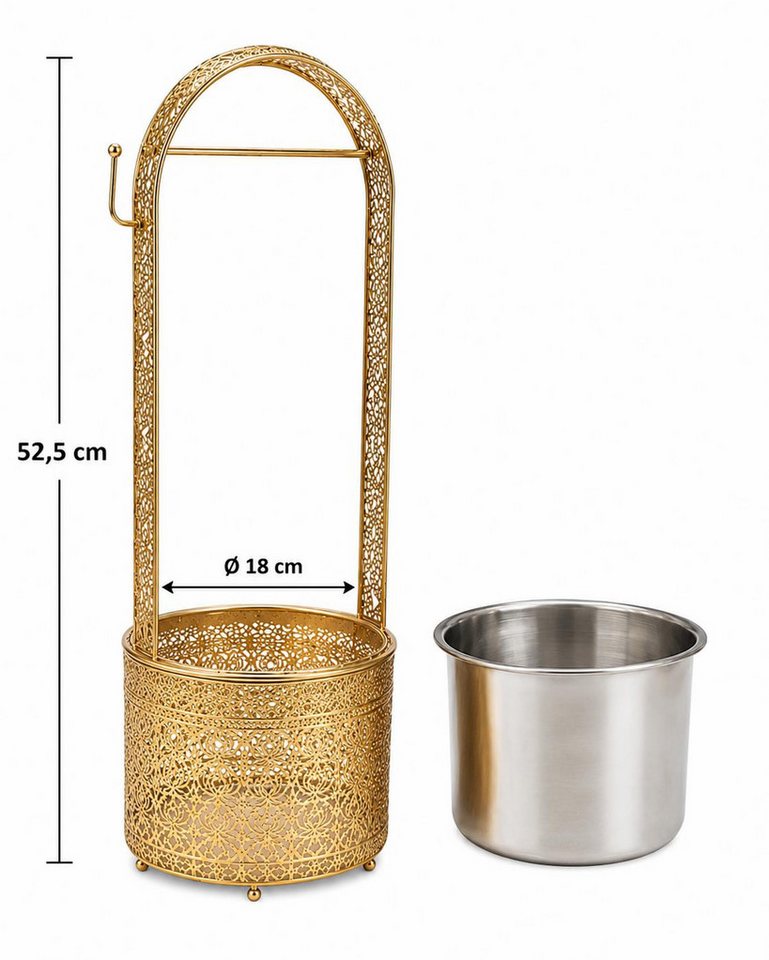 BAYLI Kohlekorb Bayli Shisha Kohlebehälter mit [Gratis] Kohlezange, 52,5 cm Kohlekorb Bild 2