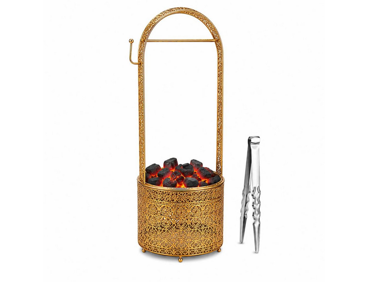 BAYLI Kohlekorb Bayli Shisha Kohlebehälter mit [Gratis] Kohlezange, 52,5 cm Kohlekorb Bild 4