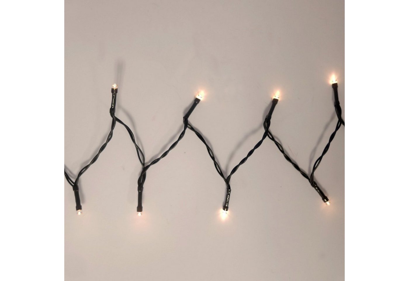 B&S LED-Lichterkette LED Batterie Lichterkette mit 96 LEDs warmweiß Innenbereich