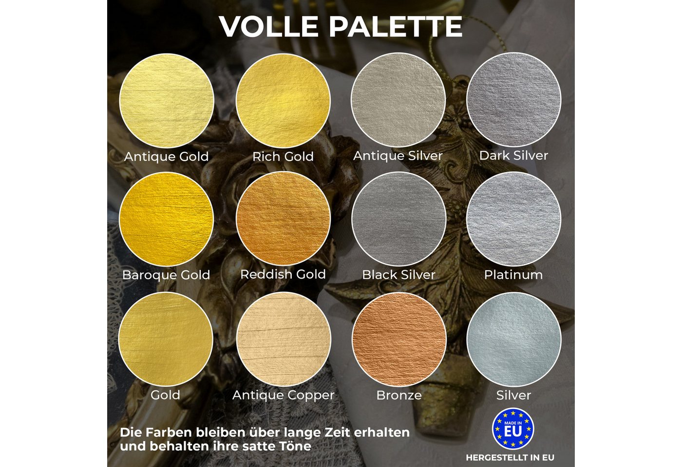 7 Artists Acrylfarbe 7 Artists Acrylfarbe Metallic 50 ml Gold, Silber Bild 2