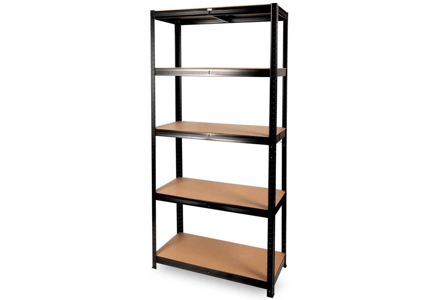 deluxe4home Schwerlastregal Kellerregal verzinkt I 40x90x180cm I Lagerregal bis 875kg I Stahlregal Bild 5