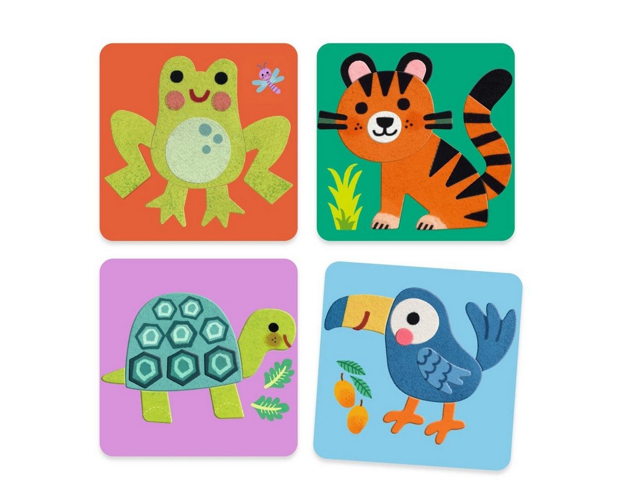 DJECO Kreativset Weiche Filztiere Kreativset für Kinder Bild 3