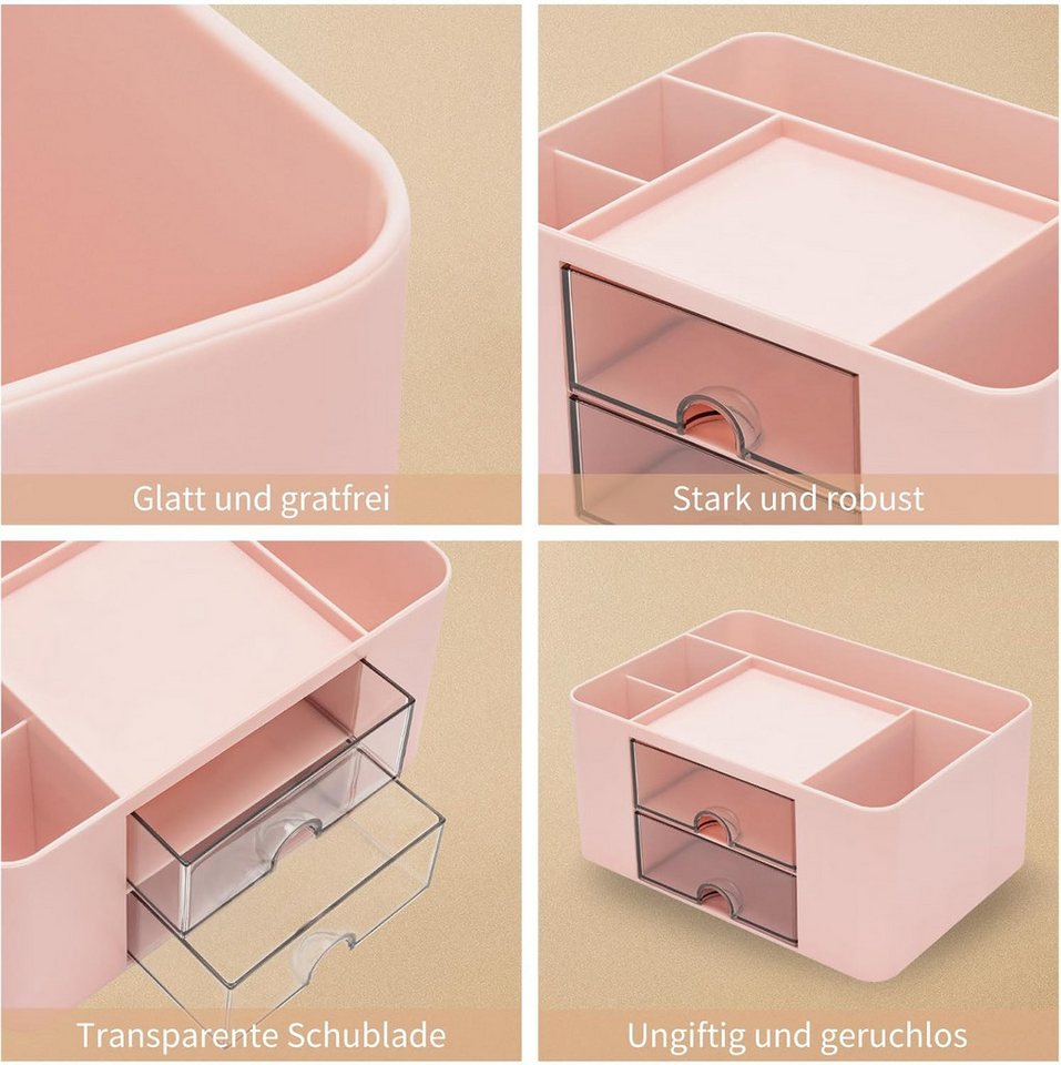 FELIXLEO Küchenorganizer-Set Schreibtischorganisator mit 2 Schubladen 5 Fächer Büro Bild 4