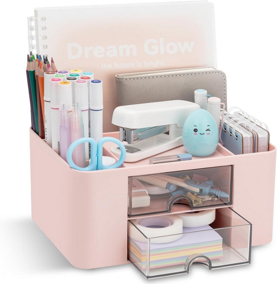 FELIXLEO Küchenorganizer-Set Schreibtischorganisator mit 2 Schubladen 5 Fächer Büro Bild 5