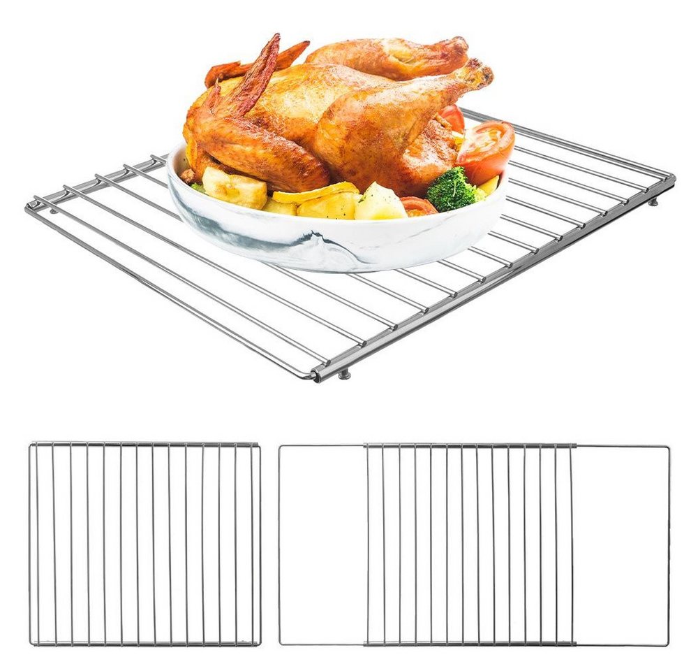 Orion Group Backofenrost ausziehbar 35-60 cm verchromt, Stahl,Metall, verstellbar 35-60 cm, robust, nicht spülmaschinengeeignet Bild 3