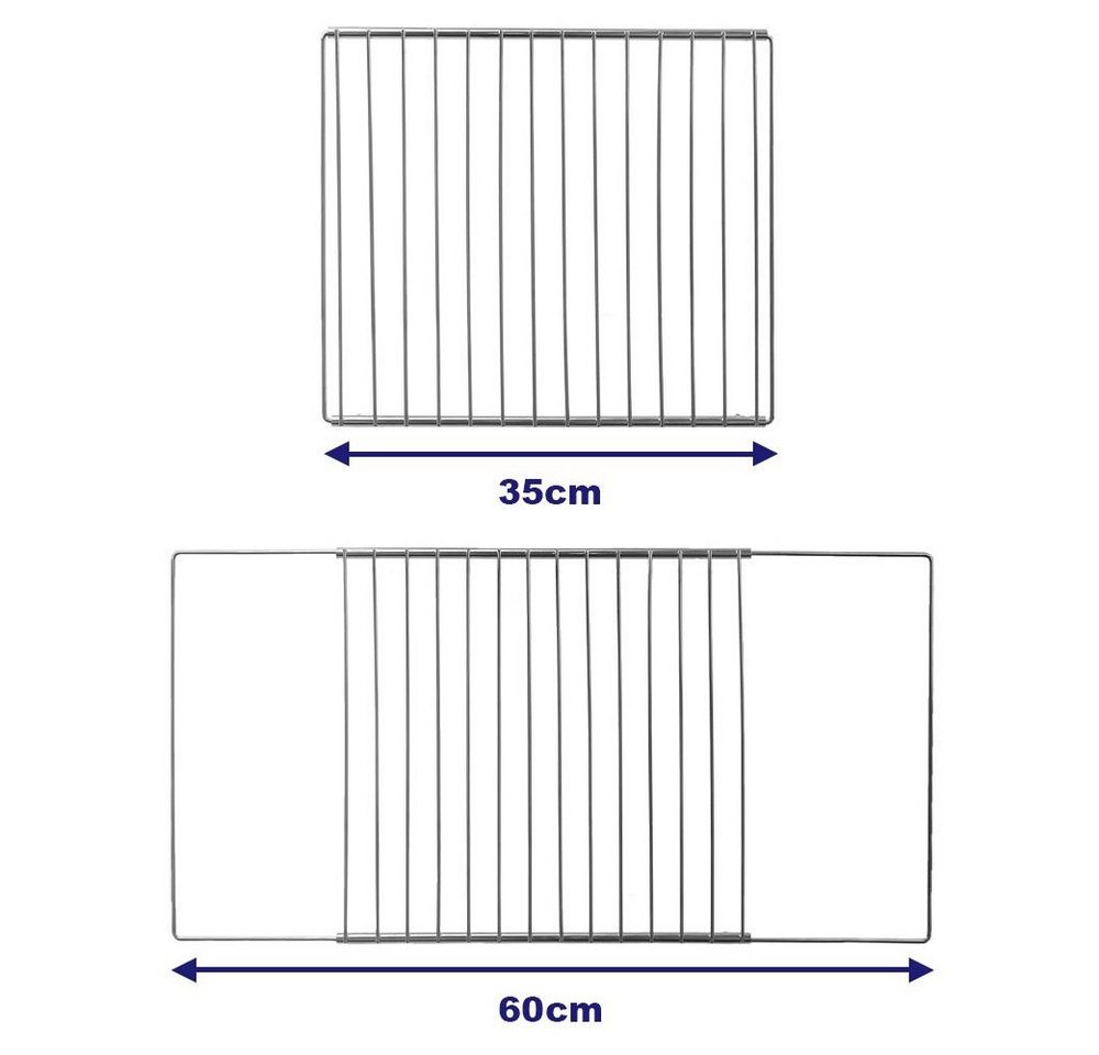 Orion Group Backofenrost ausziehbar 35-60 cm verchromt, Stahl,Metall, verstellbar 35-60 cm, robust, nicht spülmaschinengeeignet Bild 4