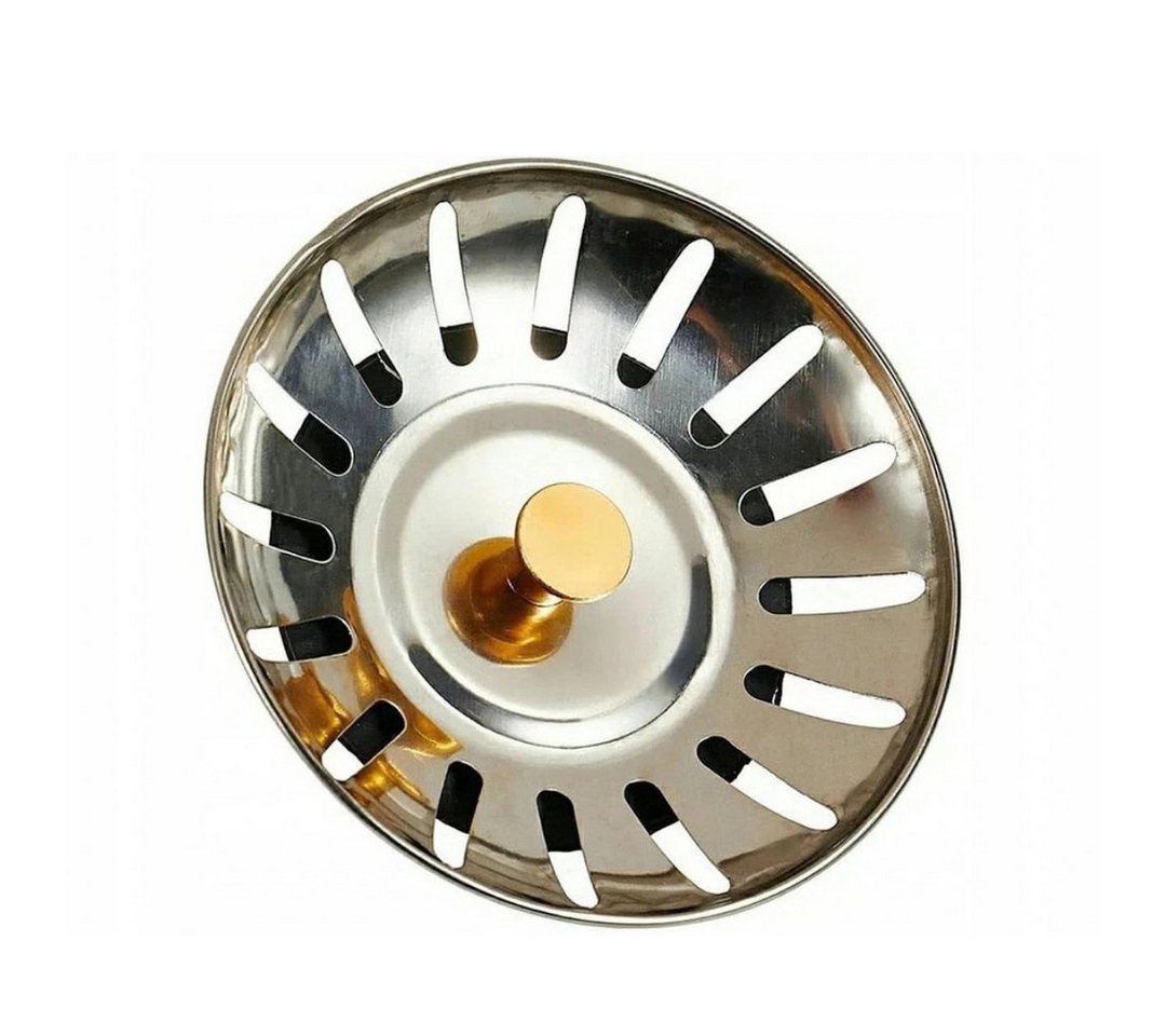 VERK GROUP Abfluss-Siebkörbchen Spülbeckensieb Ø 80 mm Edelstahl Siebkörbchen Abflusssieb, (Einzelartikel, 1-St., 1× Spülbeckensieb), korrosionsbeständig Bild 2