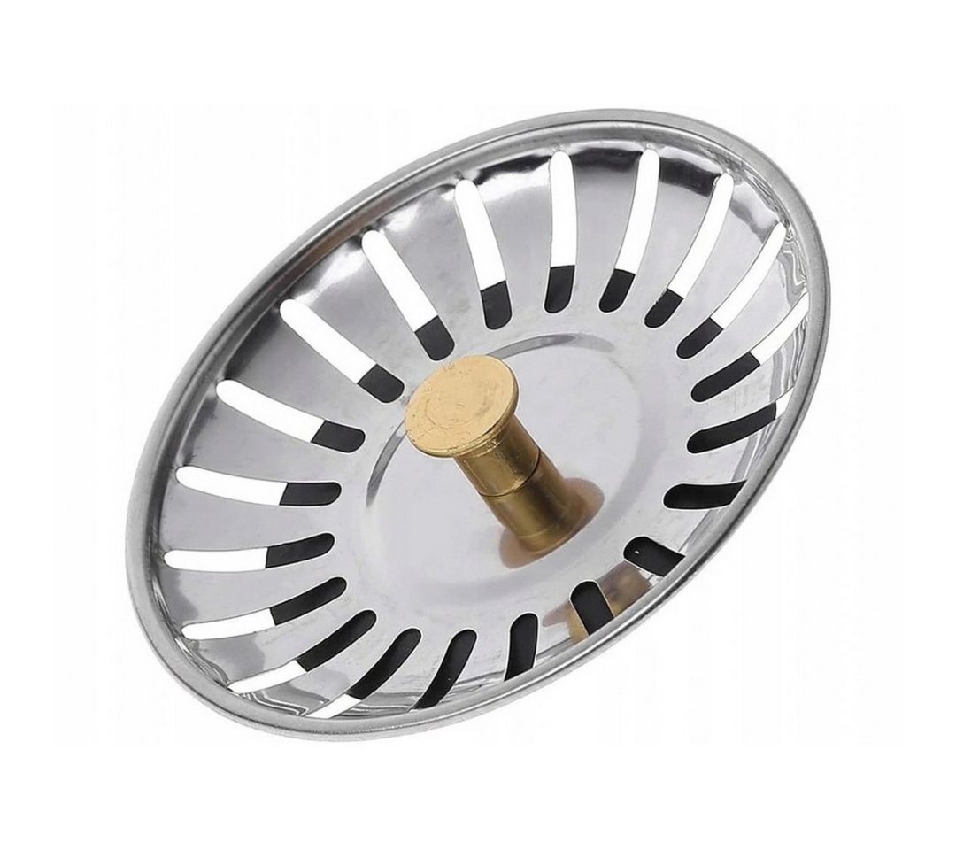 VERK GROUP Abfluss-Siebkörbchen Spülbeckensieb Ø 80 mm Edelstahl Siebkörbchen Abflusssieb, (Einzelartikel, 1-St., 1× Spülbeckensieb), korrosionsbeständig Bild 5