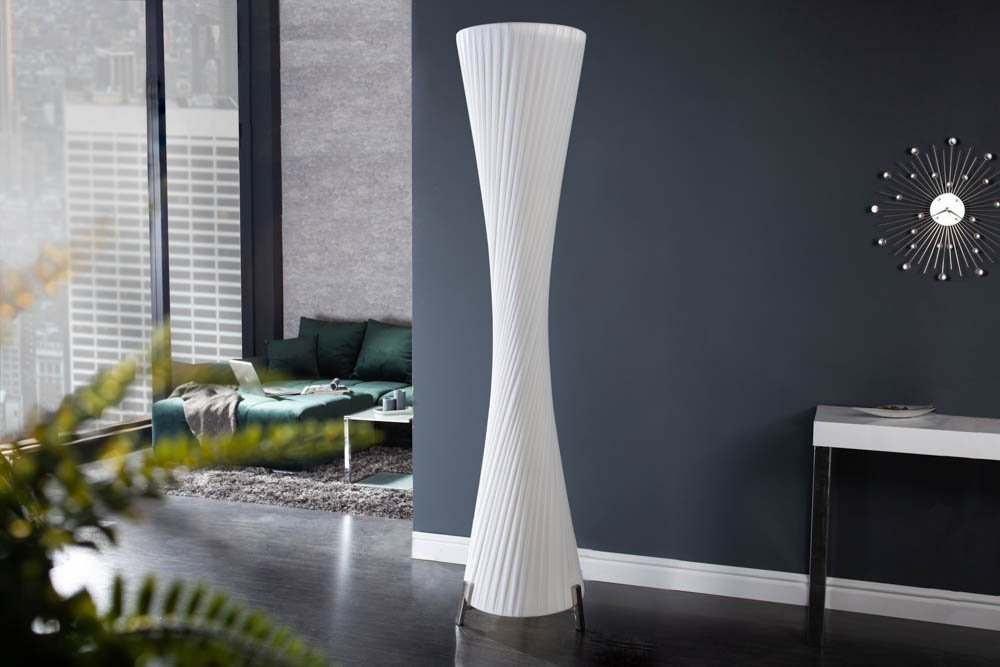 riess-ambiente Stehlampe PARIS X 160cm weiß / silber, ohne Leuchtmittel, Wohnzimmer · Latex · Metall · Büro · Modern Design Bild 3