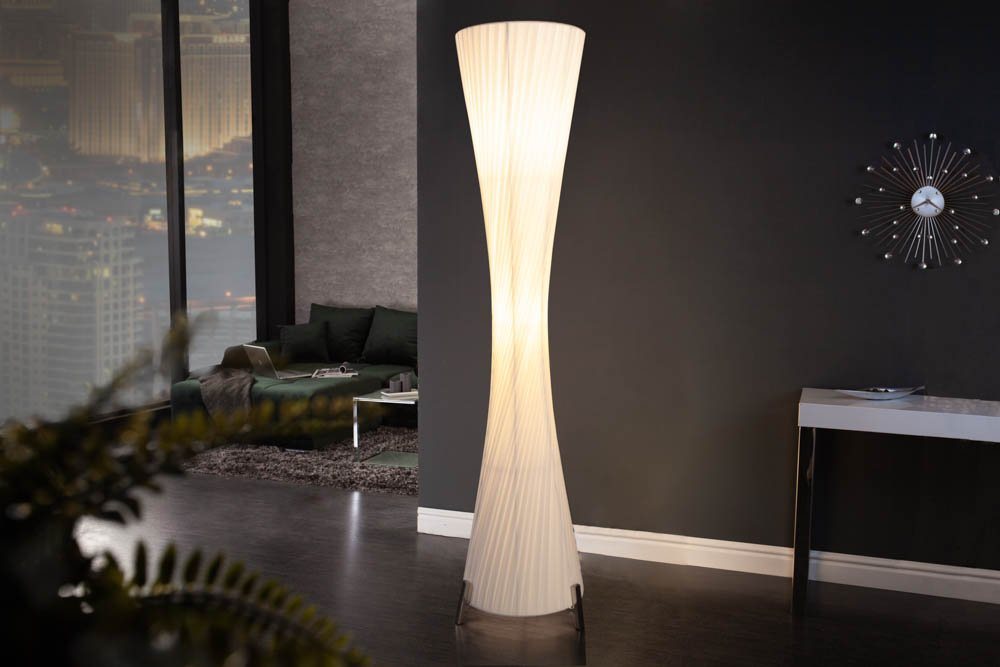 riess-ambiente Stehlampe PARIS X 160cm weiß / silber, ohne Leuchtmittel, Wohnzimmer · Latex · Metall · Büro · Modern Design Bild 4