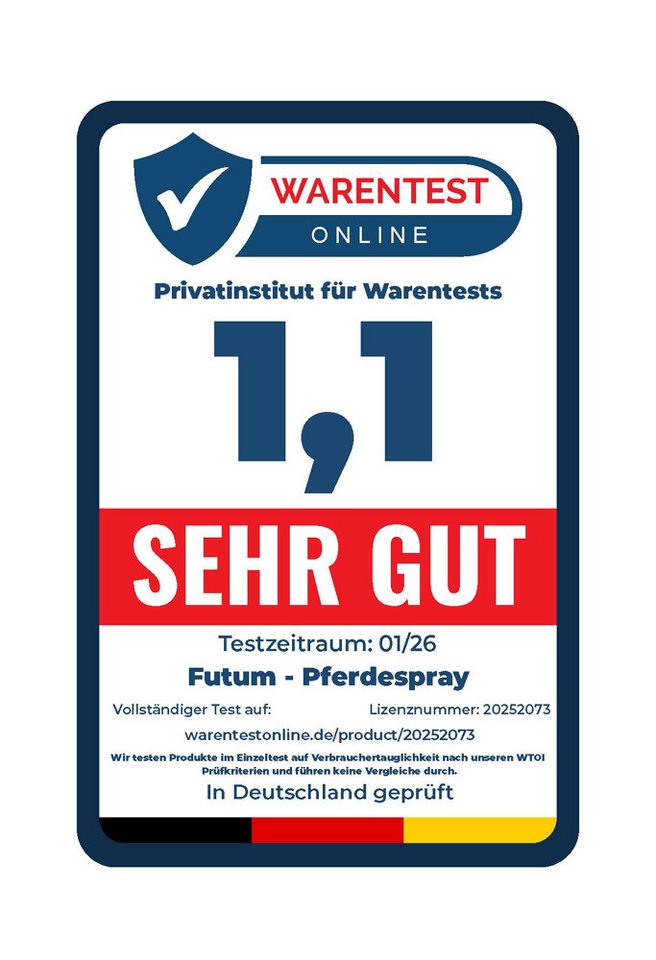 FUTUM Insektenspray Pferde Spray Fliegen Spray Insekten Bekämpfung, 2-St., Hält Insekten bis zu 8 Std fern, Made in Germany Bild 5