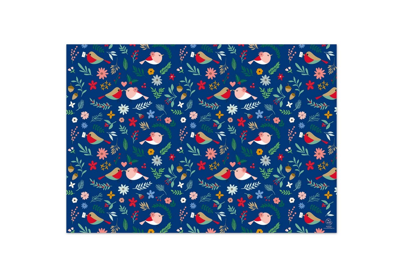 Bow & Hummingbird Geschenkpapier Geschenkpapier Bird Love Story Bild 3