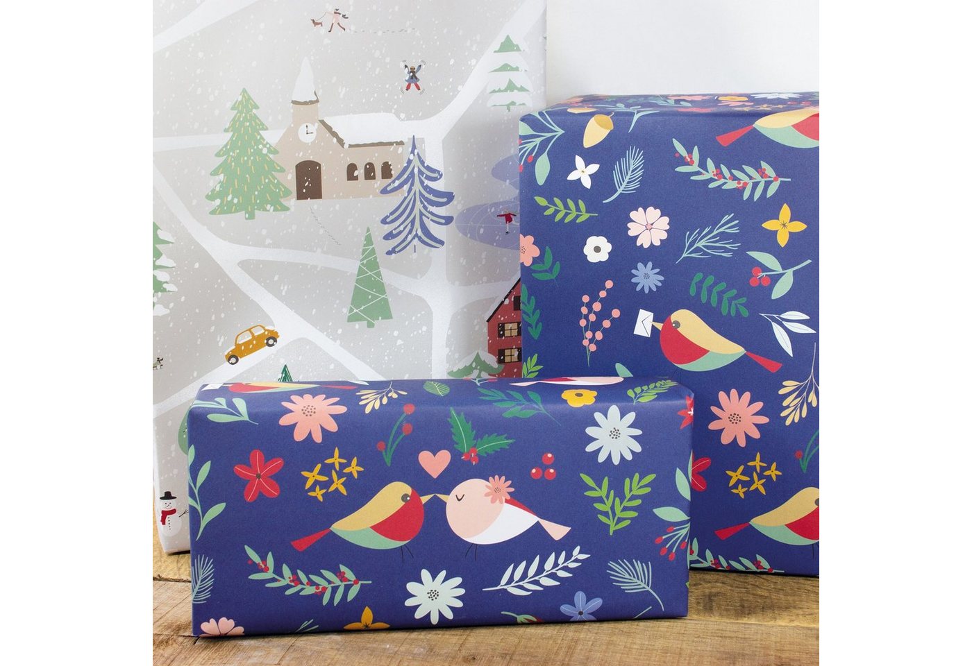 Bow & Hummingbird Geschenkpapier Geschenkpapier Bird Love Story Bild 4