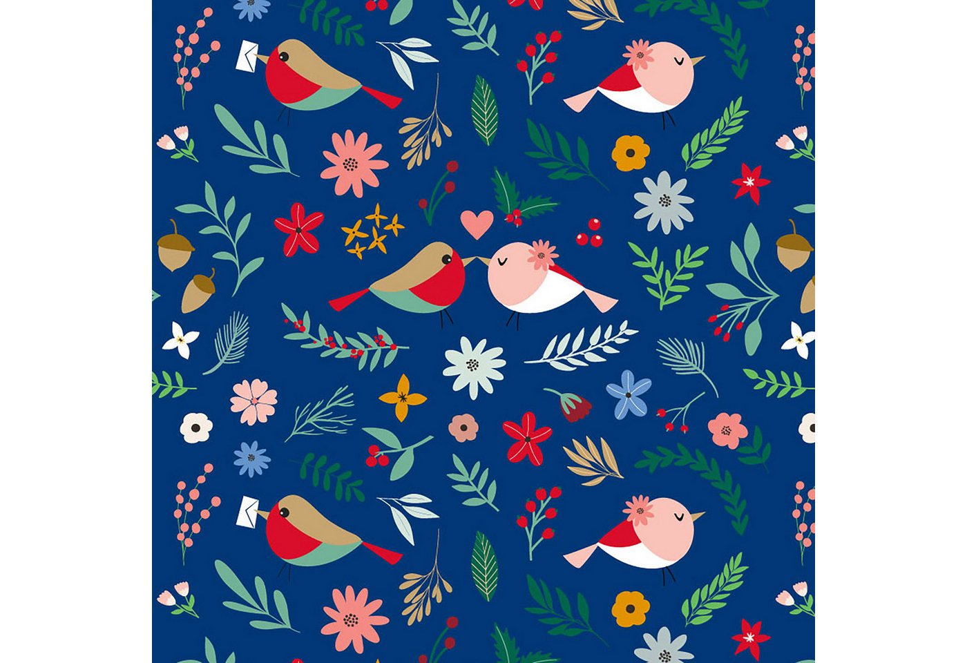 Bow & Hummingbird Geschenkpapier Geschenkpapier Bird Love Story Bild 5
