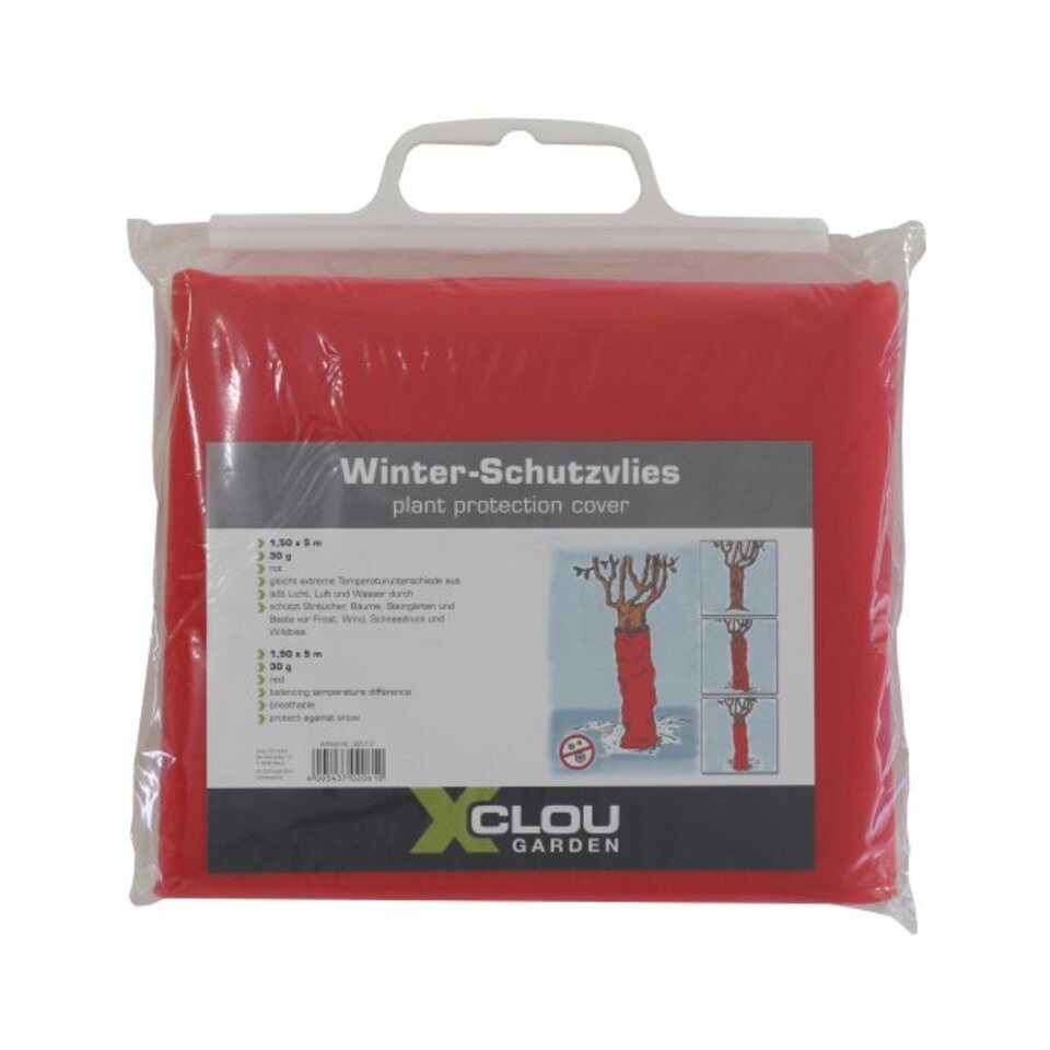 XCLOU Wintervlies Wintervlies rot 1,5 x 5 m, (1-St) Bild 2