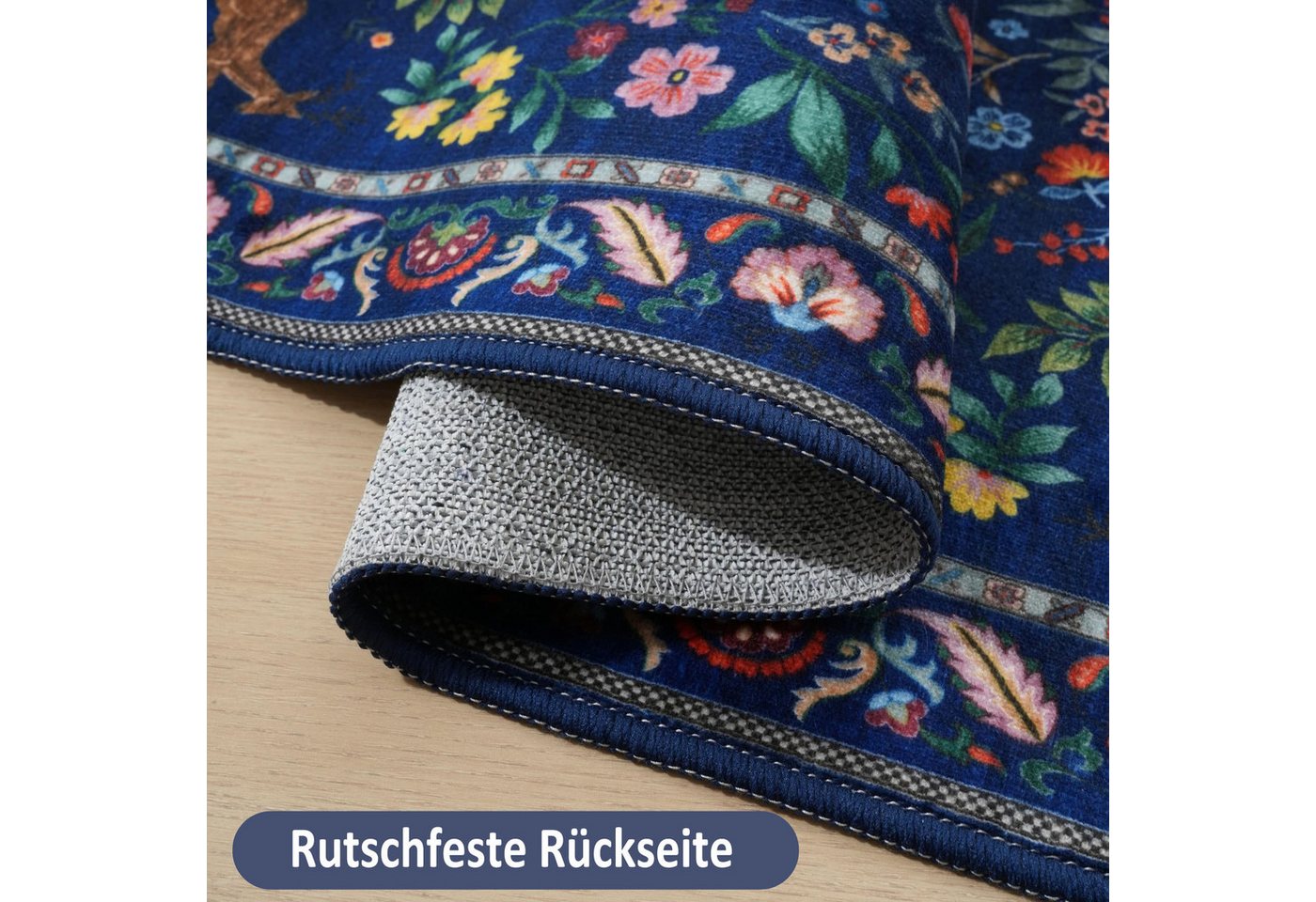 Agger Fußmatte Weiche Fußmatte mit Blumenmuster, Eingangstürmatte, geeignet für Flur, Eingangsbereich, Küche, Schlafzimmer und Badezimmer Bild 5