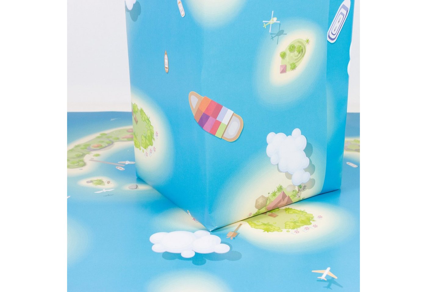 Bow & Hummingbird Geschenkpapier Geschenkpapier Island Life, 100% Recyclingpapier