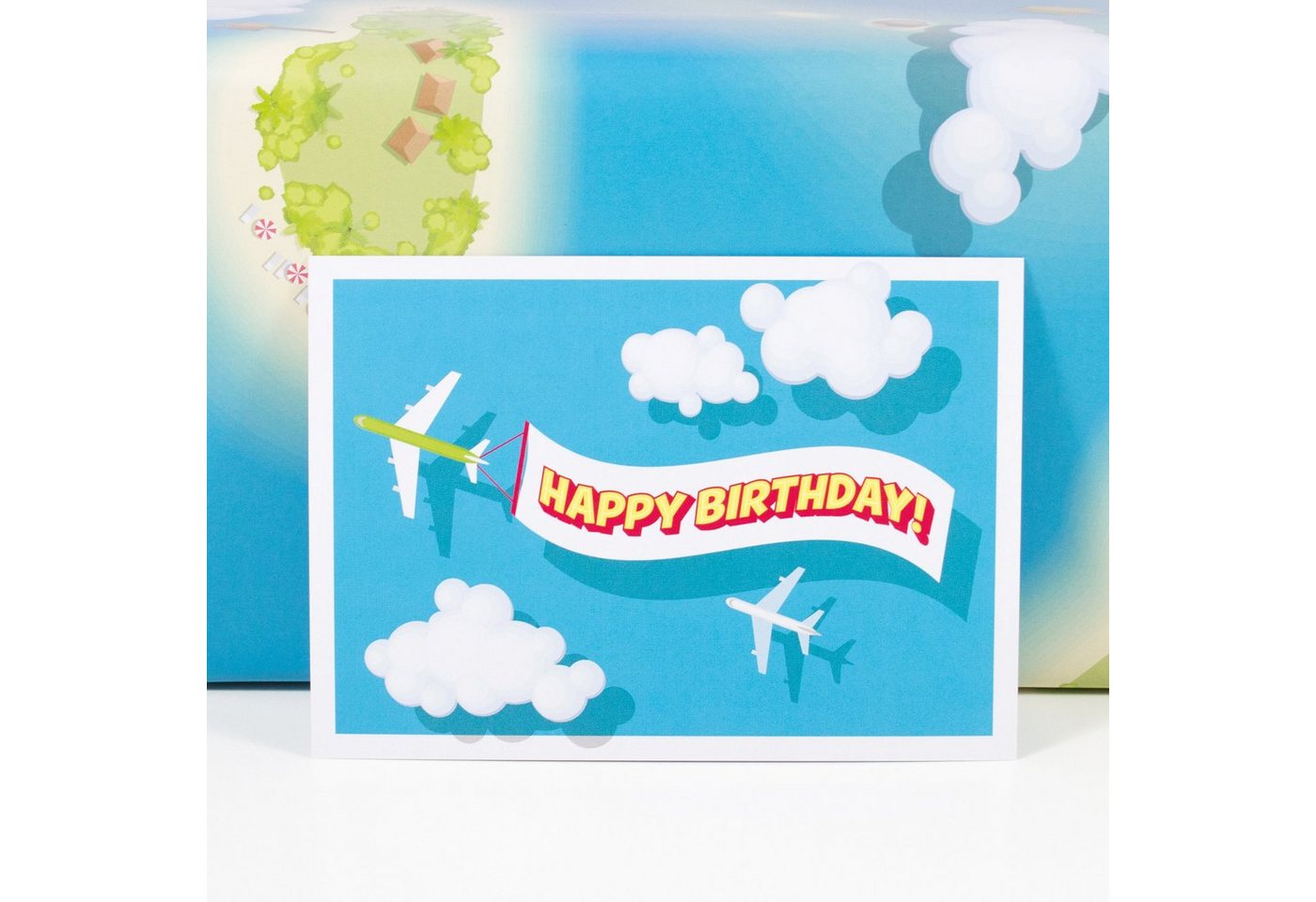 Bow & Hummingbird Geschenkpapier Geschenkpapier Island Life, 100% Recyclingpapier Bild 4