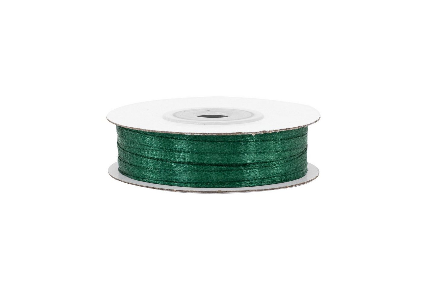 Creativery Satinband, Satinband 3mm x 50m Rolle Dunkelgrün