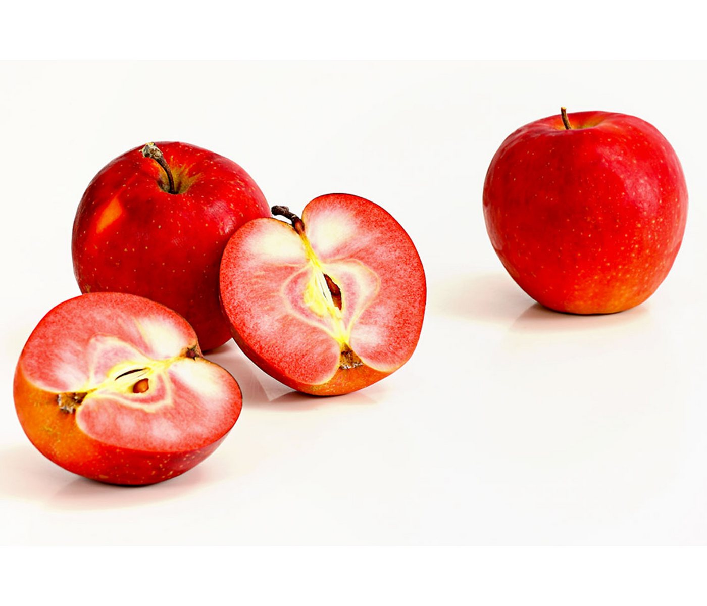Dehner Apfelbaum Rotfleischiger Apfel Baya Marisa, Malus domestica, ca. 150-200 cm, Apfelbaum mit intensiv rosa Blüten und rotfleischigen Früchten Bild 2