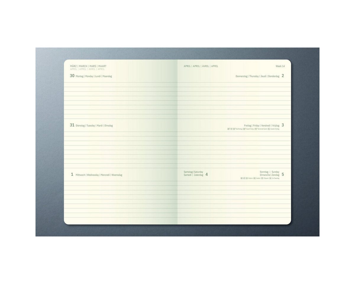 Sigel Taschenkalender Wochenkalender Conceptum 2027 Hardcover dunkelblau 176 Seiten ca. A6