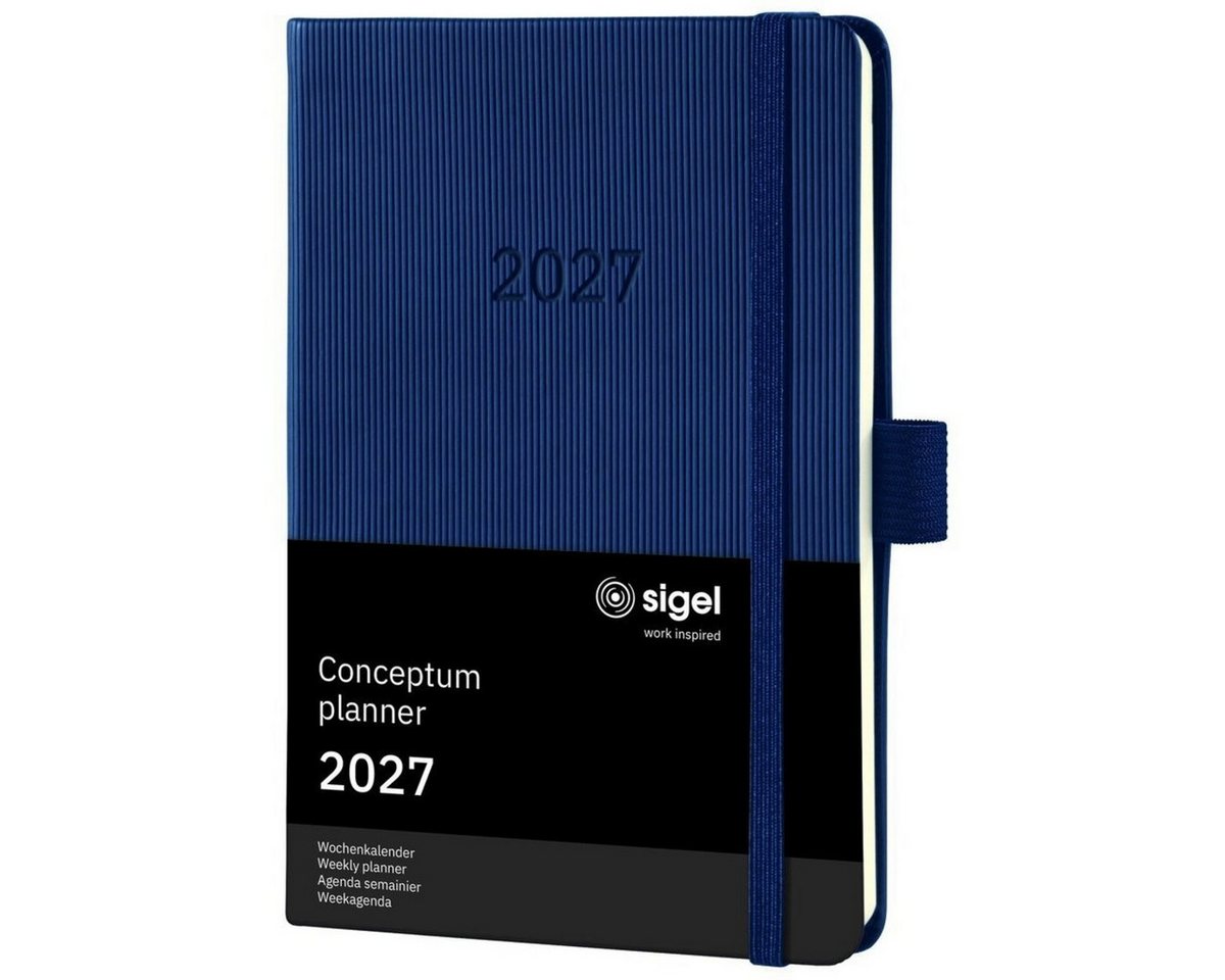 Sigel Taschenkalender Wochenkalender Conceptum 2027 Hardcover dunkelblau 176 Seiten ca. A6 Bild 2