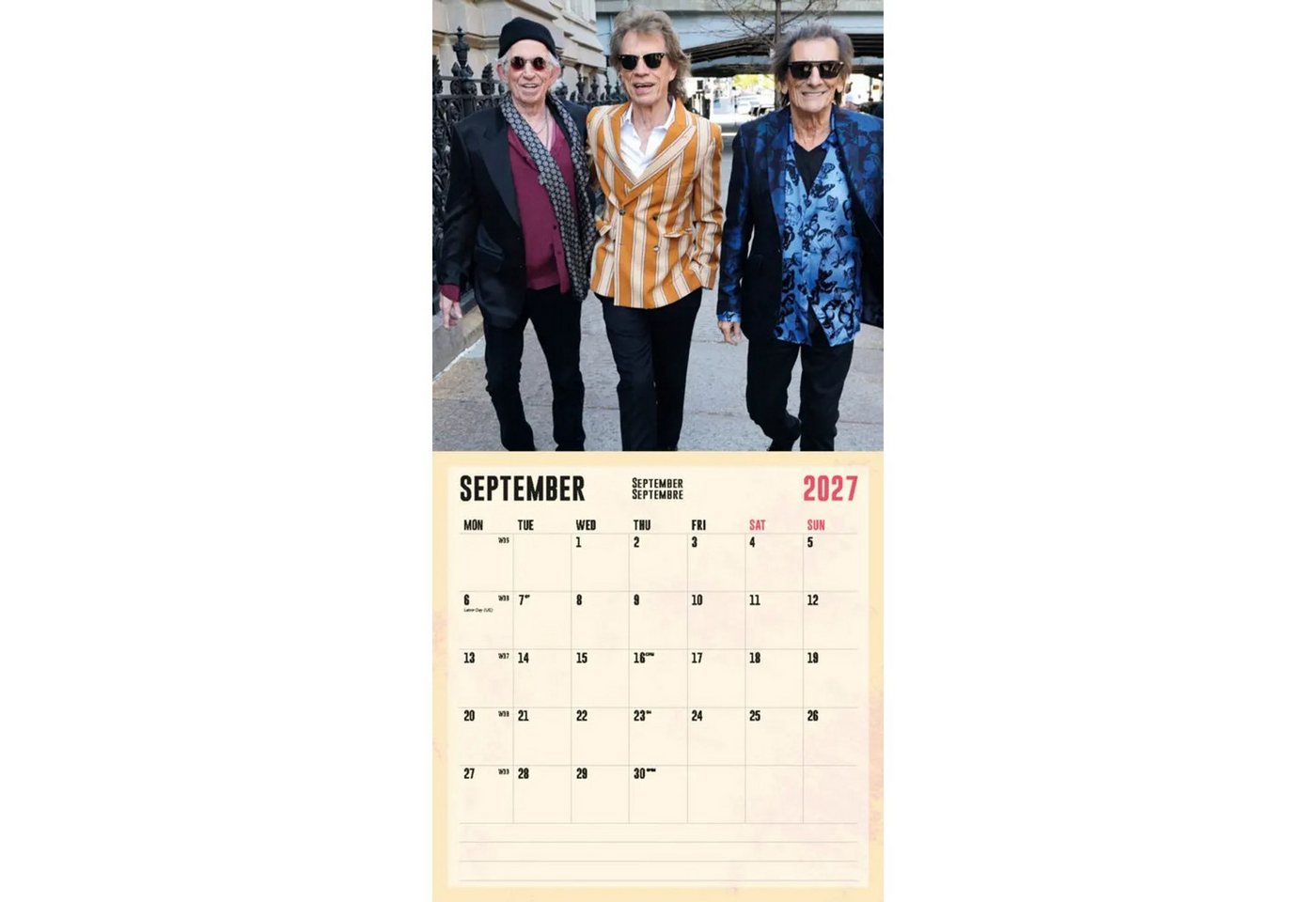 Wandkalender The Rolling Stones Kalender 2027 Bild 5