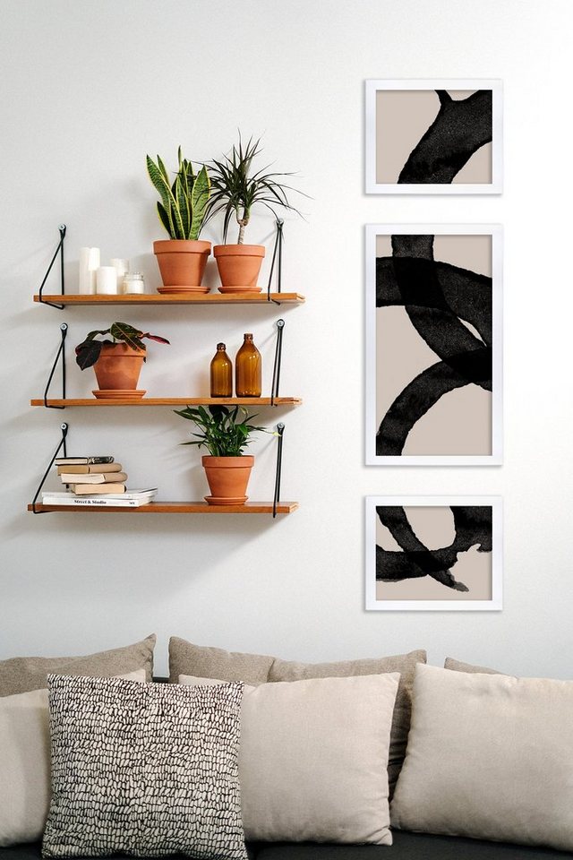 Einzelrahmen Bilderrahmen Bern, (1 Stück), 59,4x84 cm (DIN A1), Weiß Matt, MDF